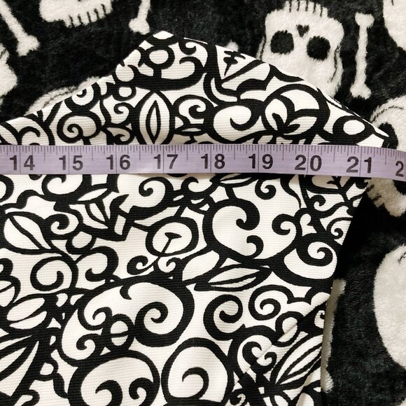 ADDITION ELLE Plus-size black white scrolling leaf print dress ~ XXL 2X XXXL 3X - Picture 12 of 14